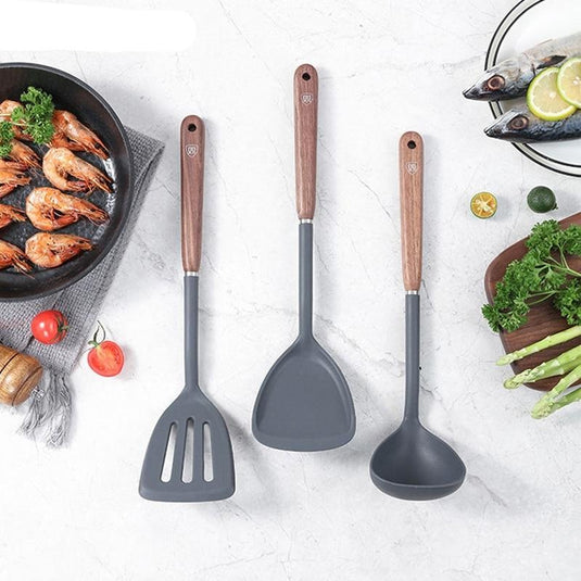 KeepingcooX Spatule de wok en silicone, spatule chinoise longue