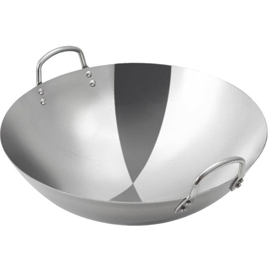 Poêle à wok - Ø36 cm - acier inoxydable - induction - Maxima